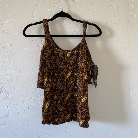 Shyanne cold shoulder paisley blouse - Picture 3 of 5